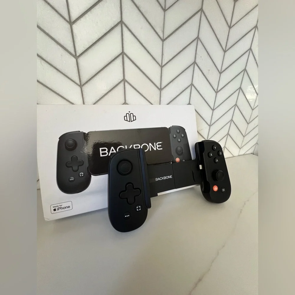 Black Mobile Gaming Controller for iPhone